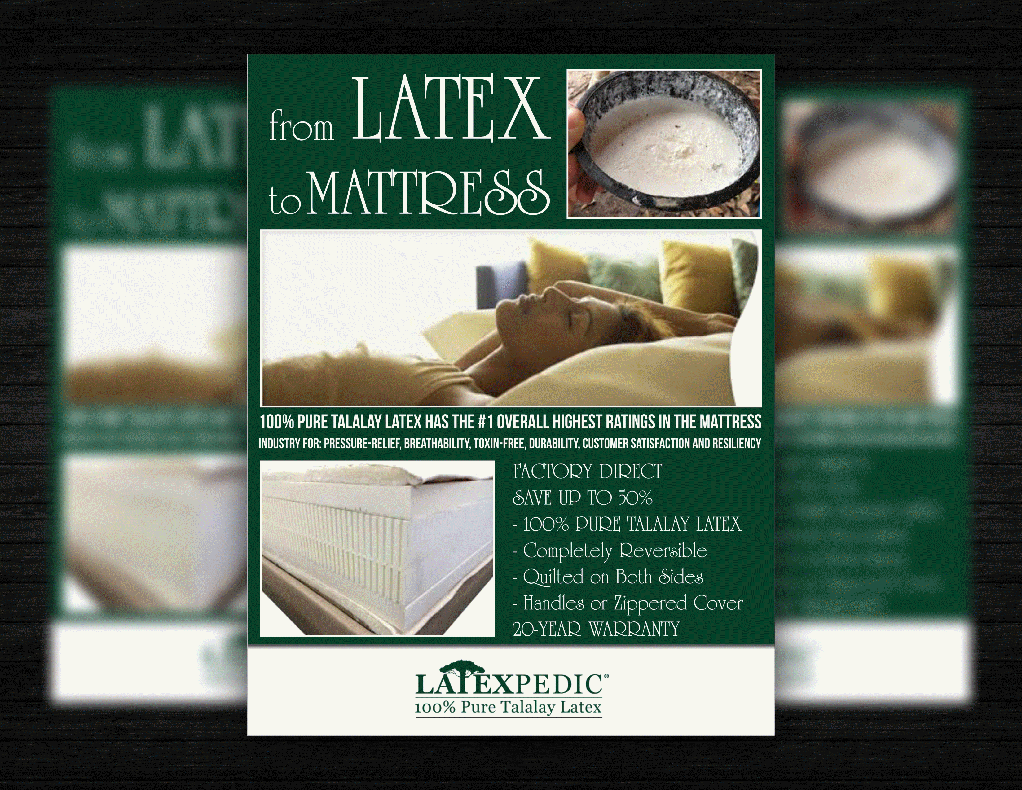 Surprise latex foam mattress